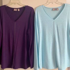 Two (2) Chico’s sweaters